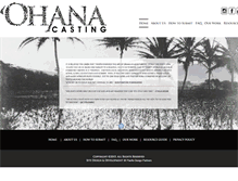 Tablet Screenshot of ohanacasting.com